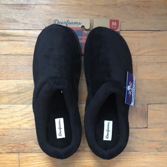 Men’s scuff style Dearfoam slippers M 9-10 - Picture 2 of 4